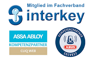 Mitglied im Fachverband interkey, Assa Abloy und Abus Kompetenzpartner